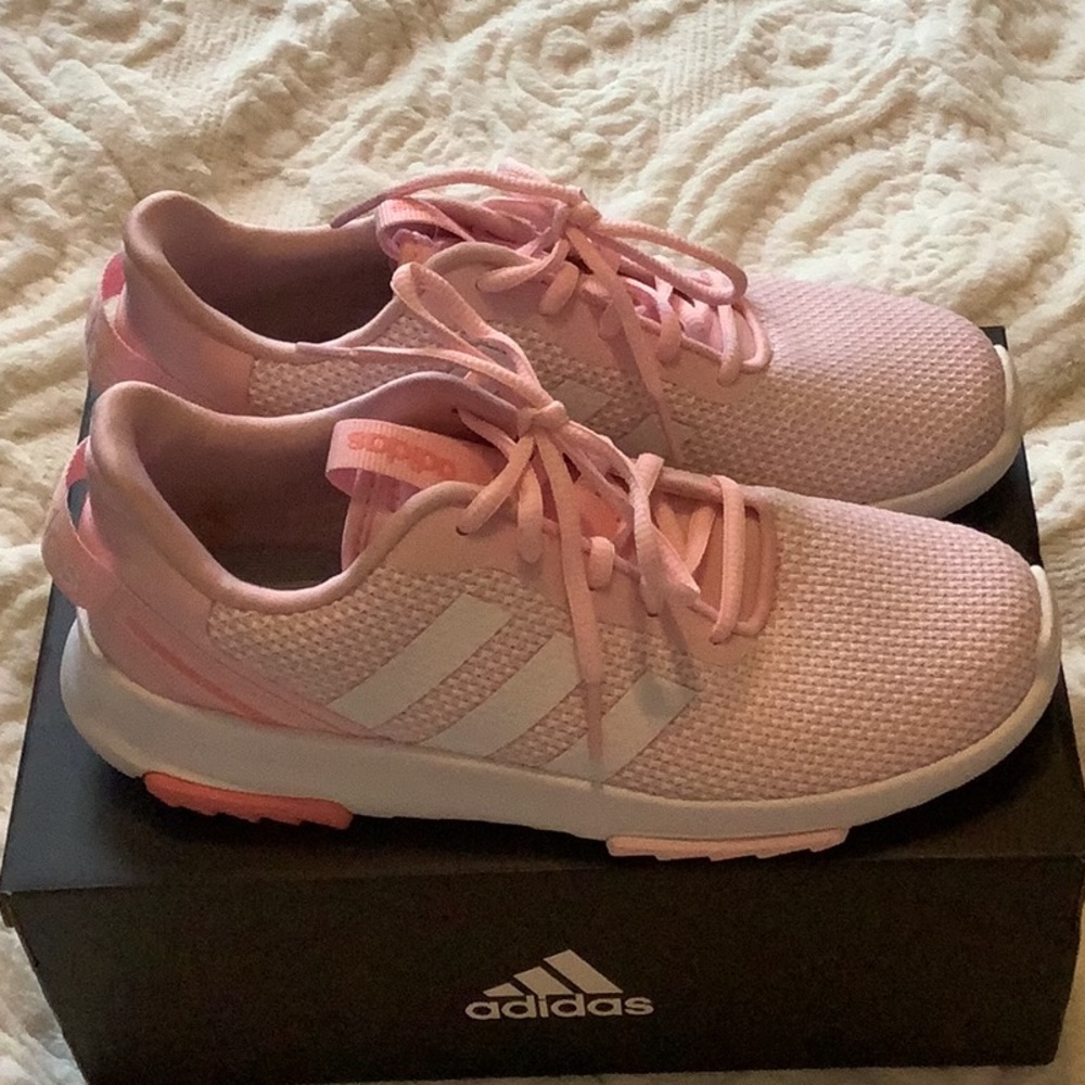 There Addidas only wore them 1x.   There like New.  A soft pink.